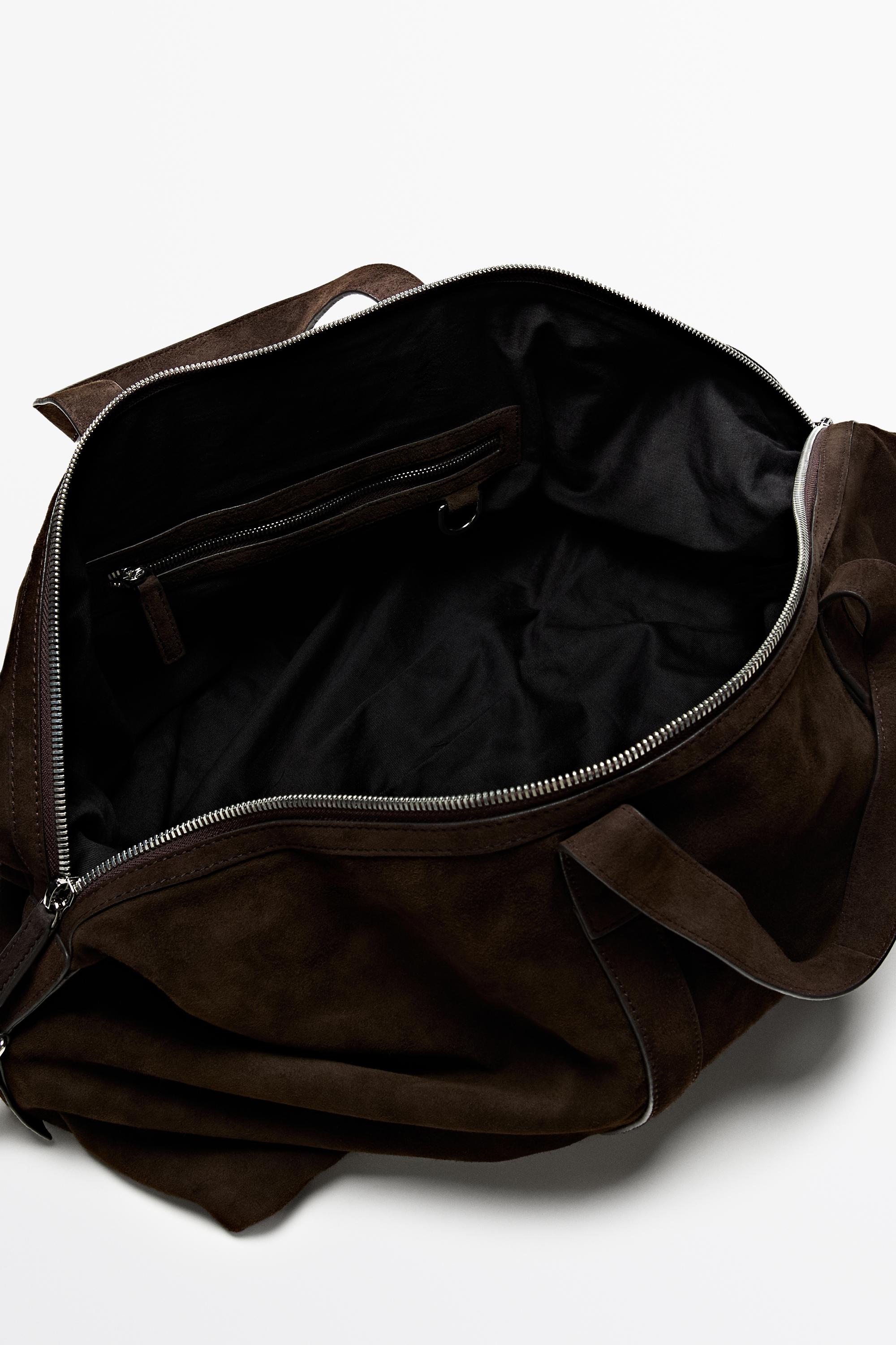 Sac sport en croûte de cuir